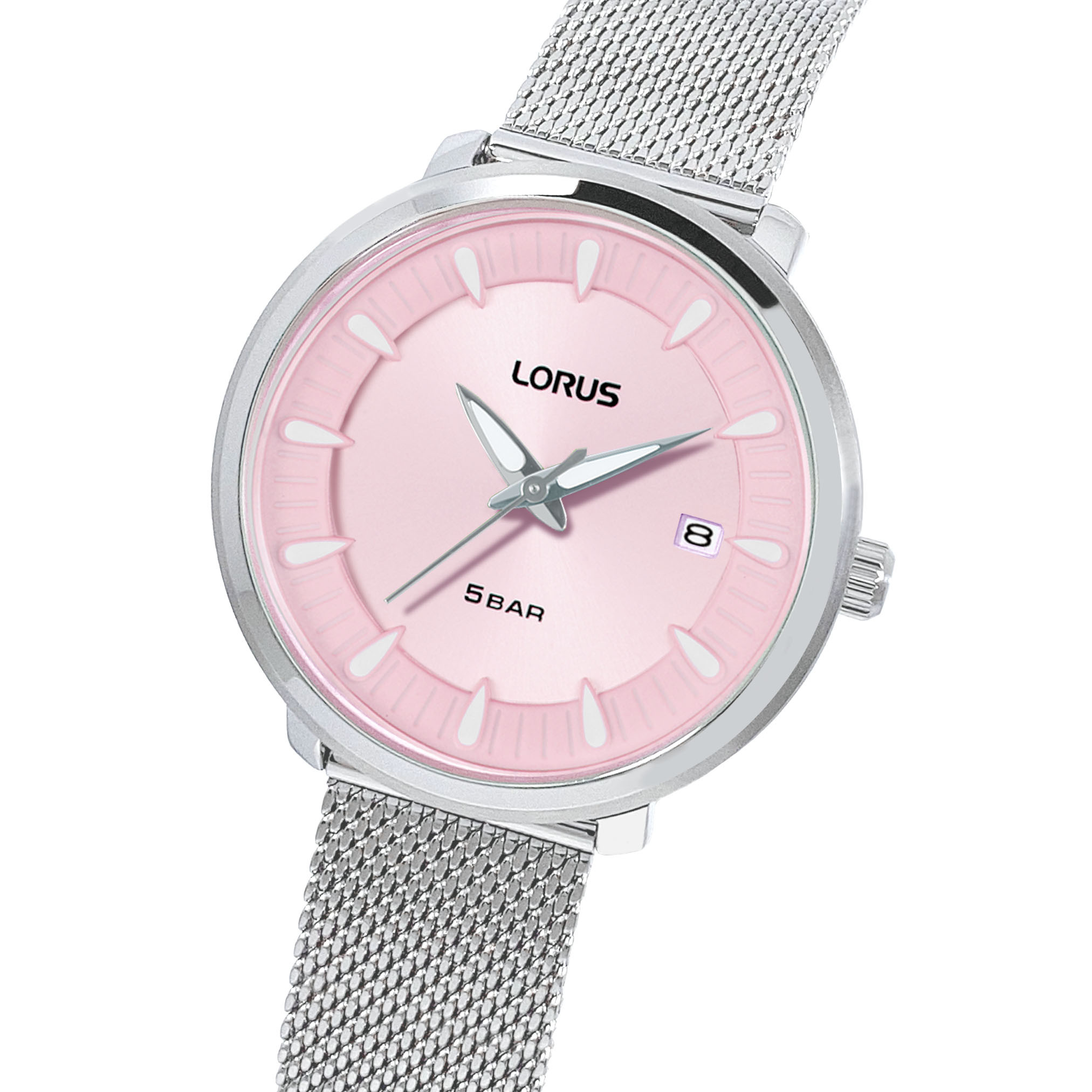 NOS Lorus Pink Analog 27mm Diver Watch Leather Strap New in Package Working Lorus Analog Plastic Band Wristwatches for sale | eBay main image 2