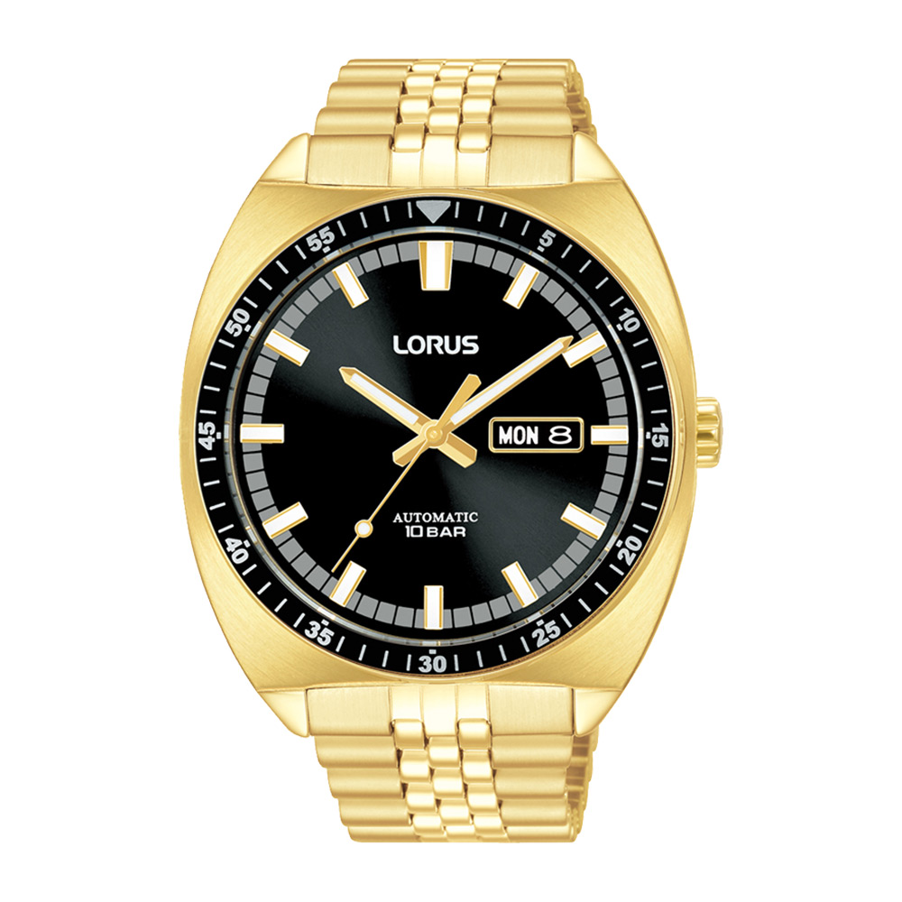 Lorus mens gold sales watch