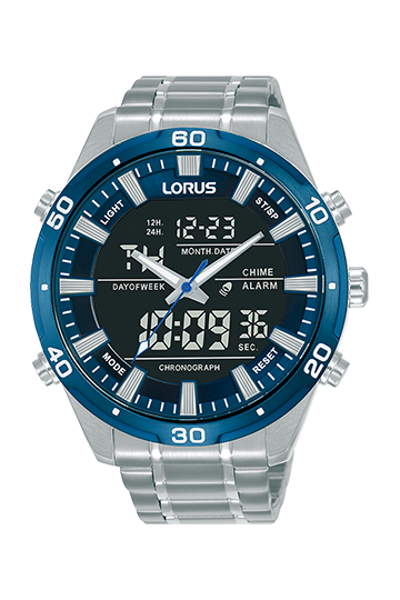 Reloj Lorus H.crono.cauc.neg.cj.acero RT359CX9